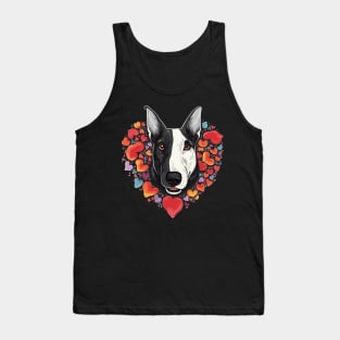 Bull Terrier Valentine Day Tank Top